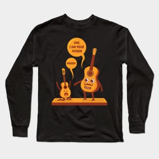 Uke I Am Your Father Ukulele Guitar Long Sleeve T-Shirt